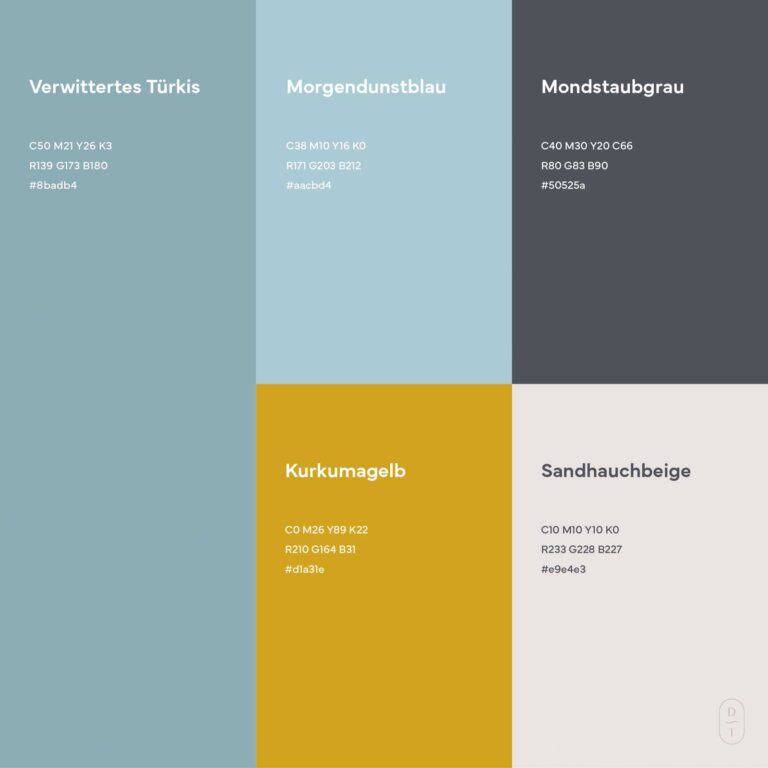 Farbwelt Brand Design für Bache & Werber Zahnärztinnen – Designtouch Agatha Grapenthin